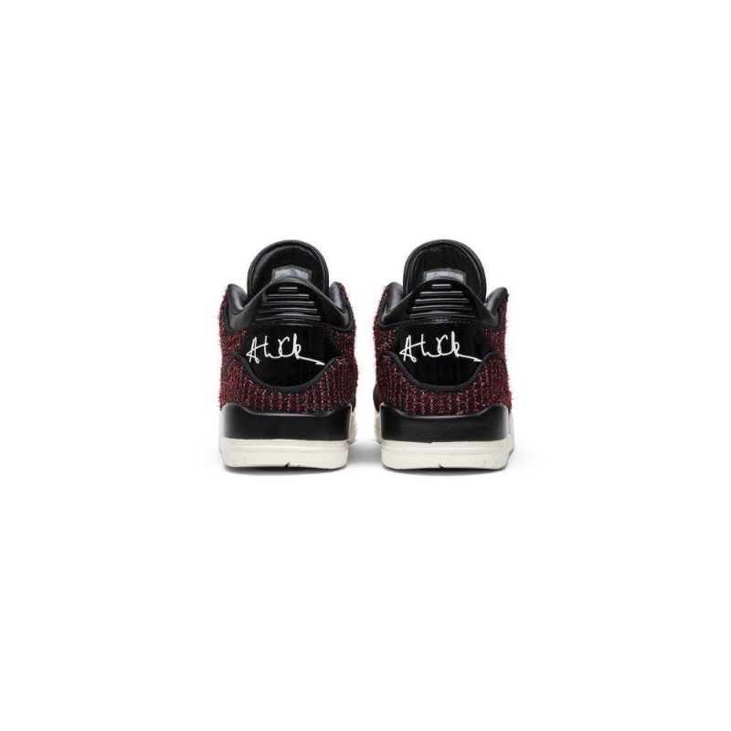 Air Jordan 3 Anna Wintour Retro Bordeaux Svarte Damesko