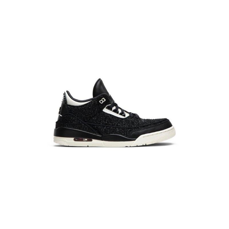 Air Jordan 3 Anna Wintour Retro Svart Sølv Damesko