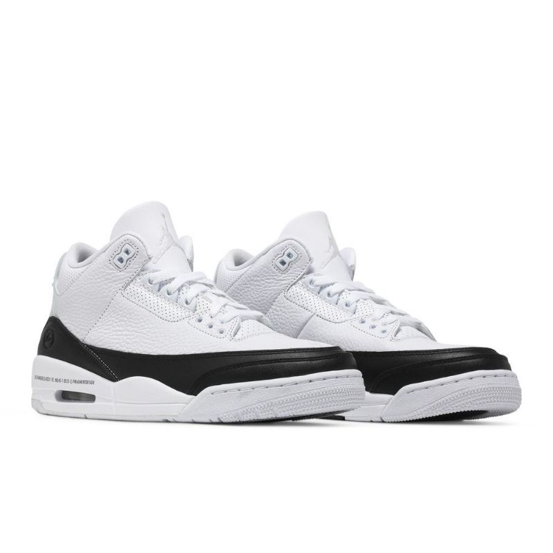 Air Jordan 3 Fragment Design Retro Sp Hvit Svarte Herresko