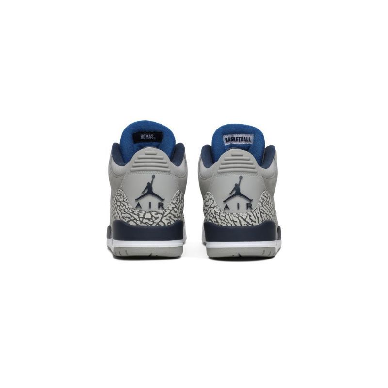 Air Jordan 3 Pe Grå Marineblå Herresko