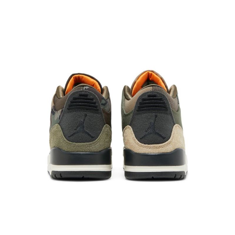 Air Jordan 3 Retro Brun Grønn Grå Herresko