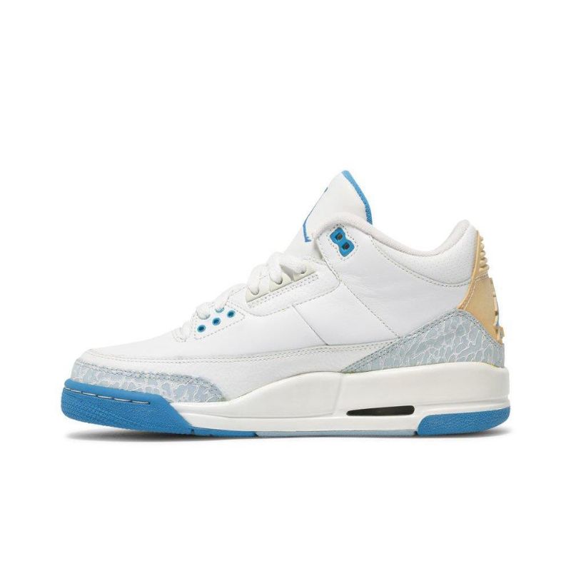 Air Jordan 3 Retro Hvit Blå Damesko