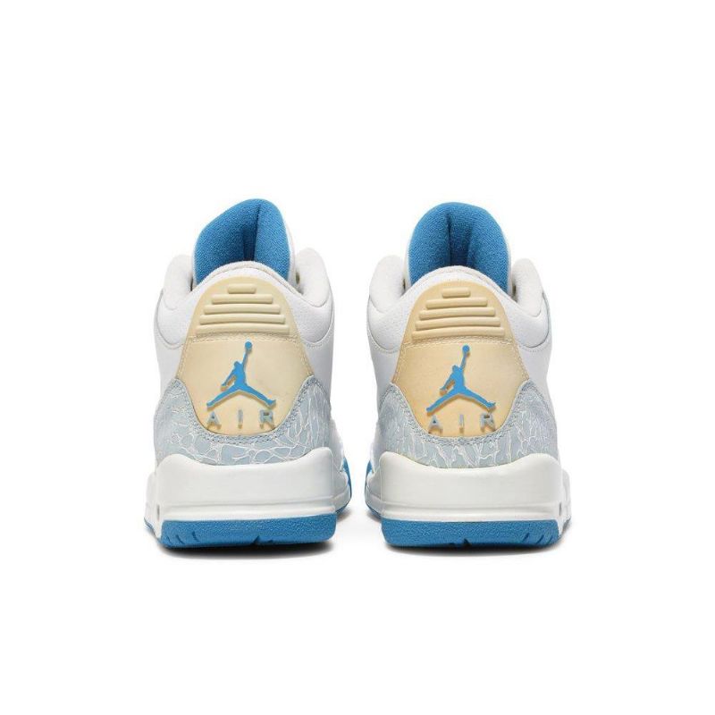 Air Jordan 3 Retro Hvit Blå Damesko