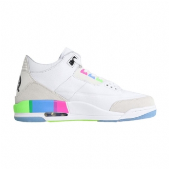 Air Jordan 3 Retro Hvit Grå Flerfarget Herresko