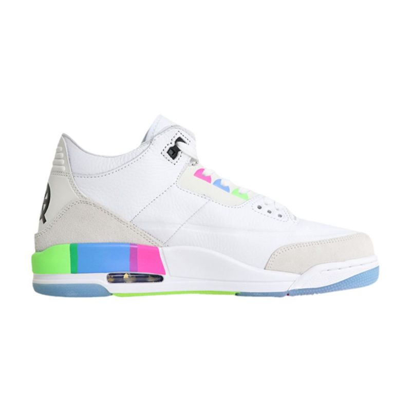 Air Jordan 3 Retro Hvit Grå Flerfarget Herresko