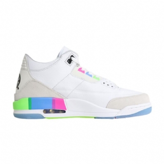 Air Jordan 3 Retro Hvit Grå Flerfarget Herresko