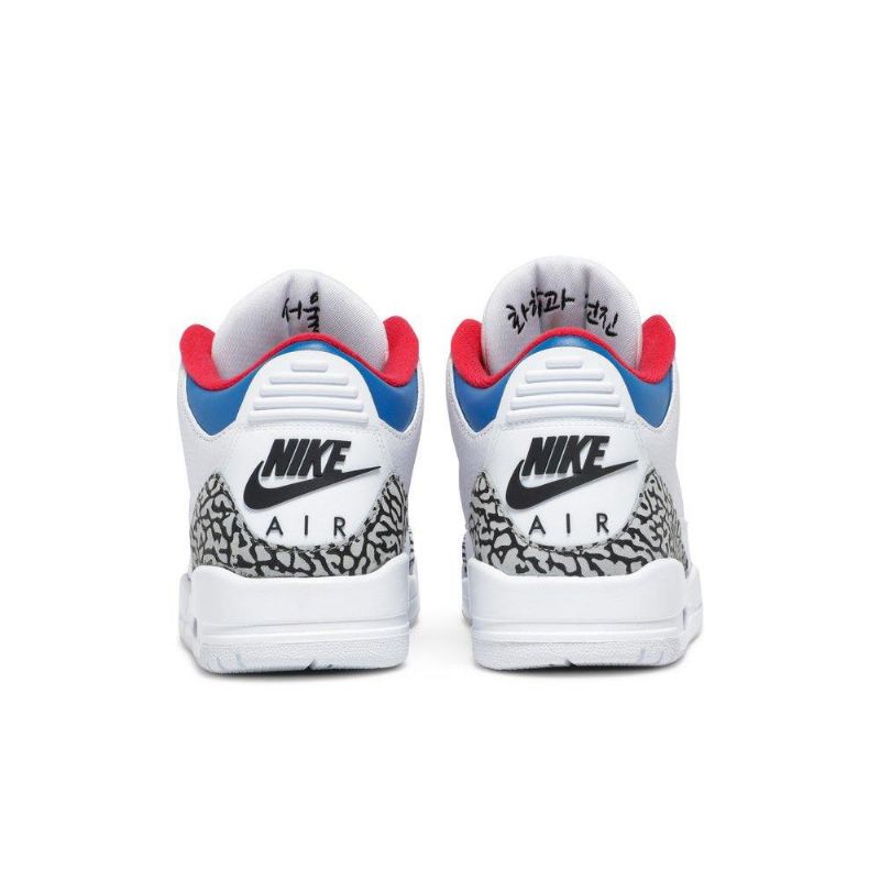 Air Jordan 3 Retro Nrg Hvit Grå Rød Damesko