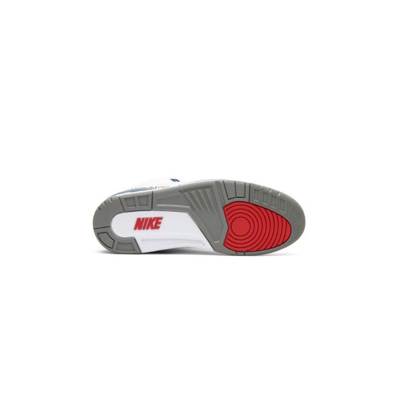 Air Jordan 3 Retro Og Hvit Blå Grå Herresko