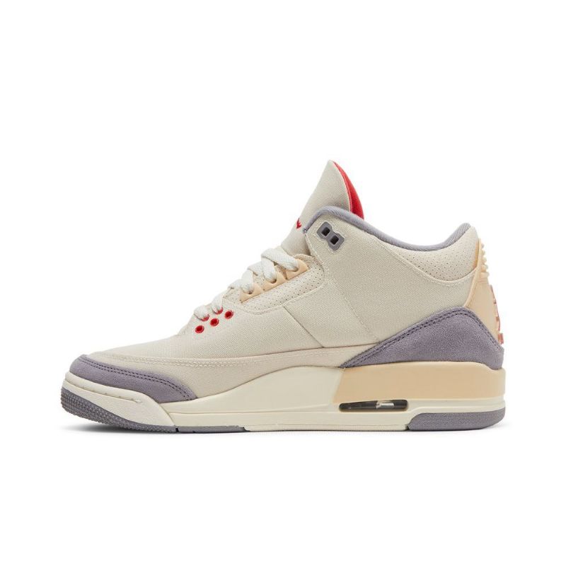 Air Jordan 3 Retro Se Beige Grå Rød Herresko