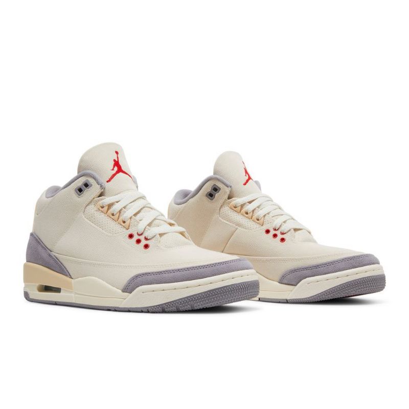 Air Jordan 3 Retro Se Beige Grå Rød Herresko