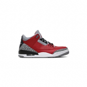 Air Jordan 3 Retro Se Rød Grå Svart Herresko