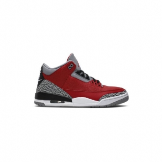 Air Jordan 3 Retro Se Rød Grå Svart Herresko