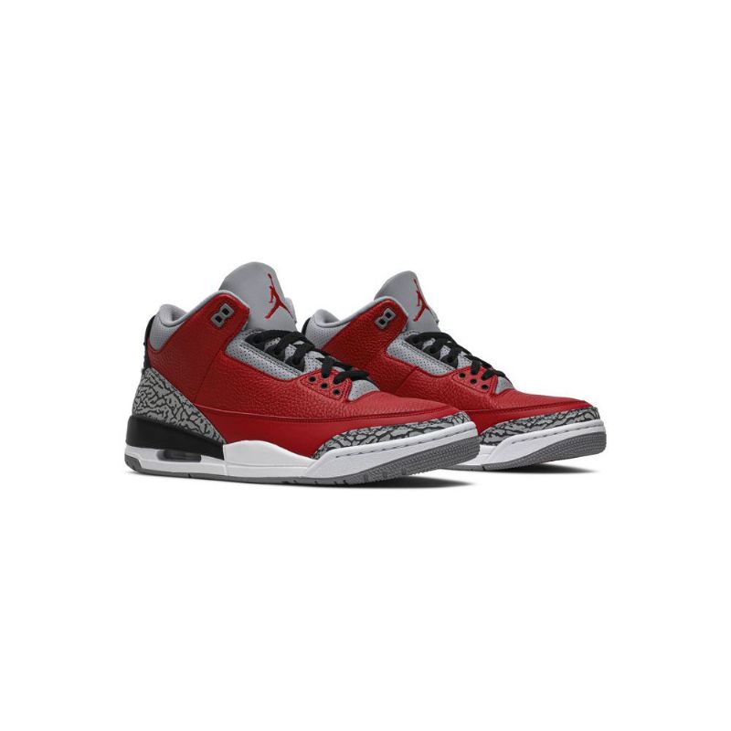 Air Jordan 3 Retro Se Rød Grå Svart Herresko