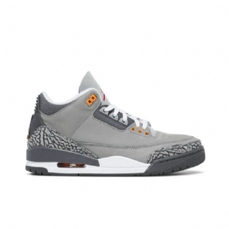 Air Jordan 3 Retro Sølvgrå Herresko