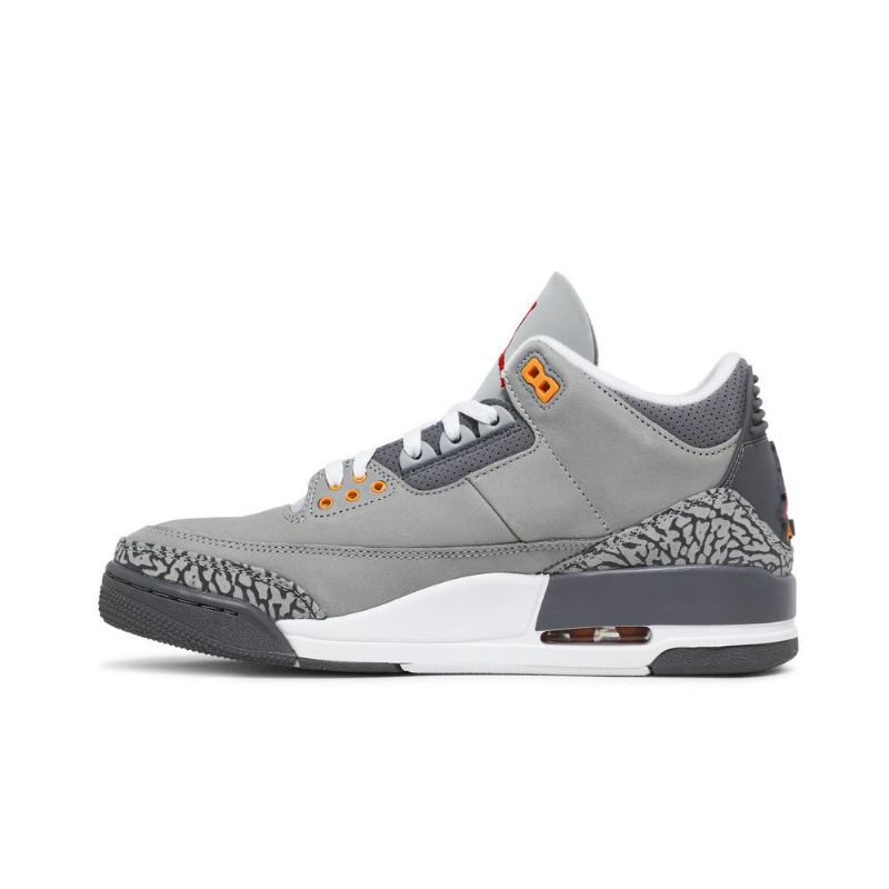 Air Jordan 3 Retro Sølvgrå Herresko
