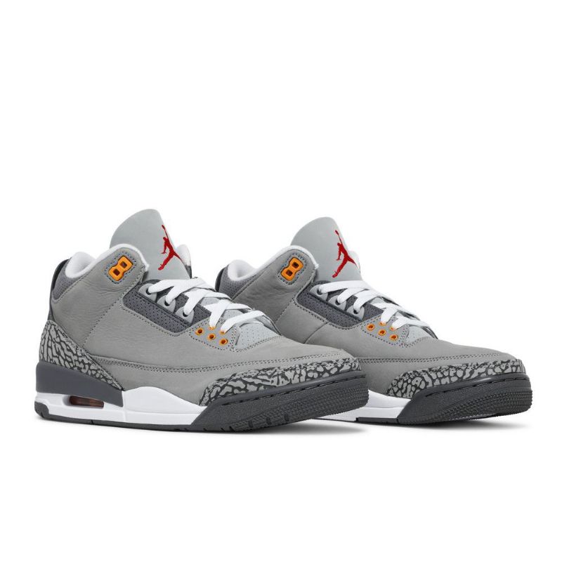 Air Jordan 3 Retro Sølvgrå Herresko