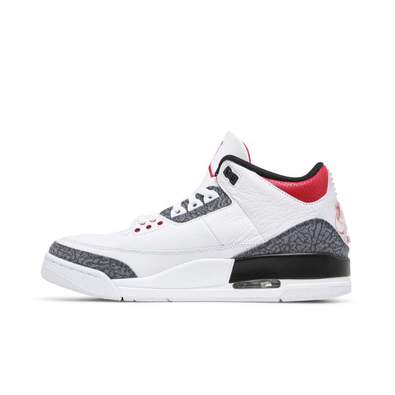 Air Jordan 3 Se-t Hvit Rød Svart Herresko