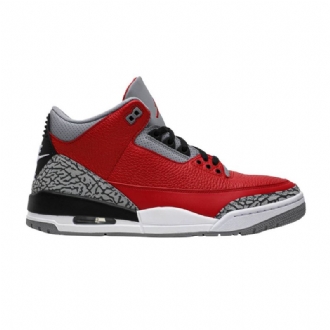 Air Jordan 3 Xbox One Retro Se Rød Grå Svarte Herresko